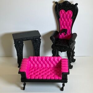 Monster High Deadluxe High School Replacement Furniture Set Of 3 (Z)